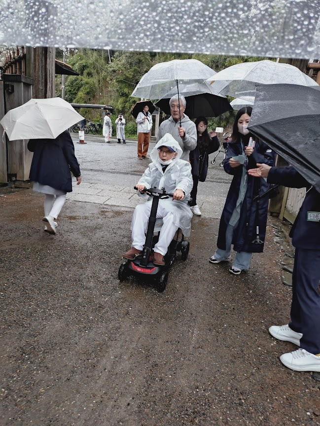 雨の日に利用している様子